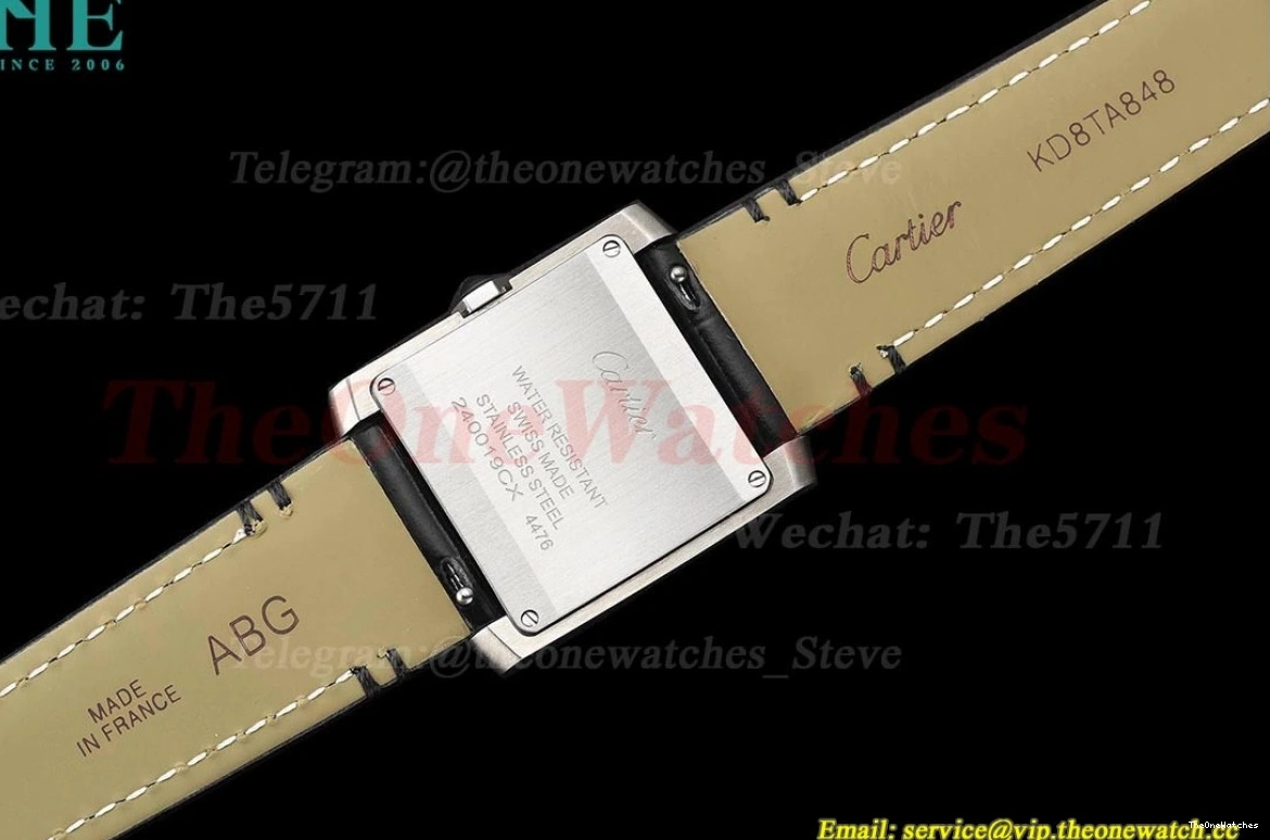 Silver Tank Black 8848F Française 27mm LE SS Dial Quartz 0107